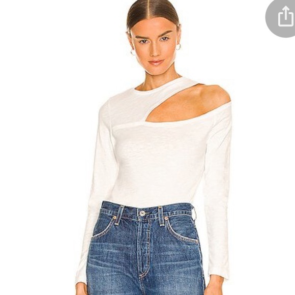 LNA Tops - LNA Siren Long Sleeve Cut Out Top